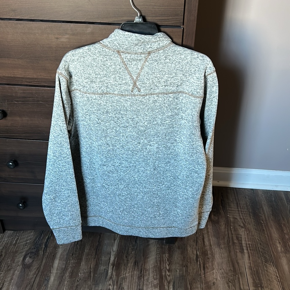 Weatherproof Vintage Brand New Gray Quarter-Zip Knit Sweater - Picture 2 of 4